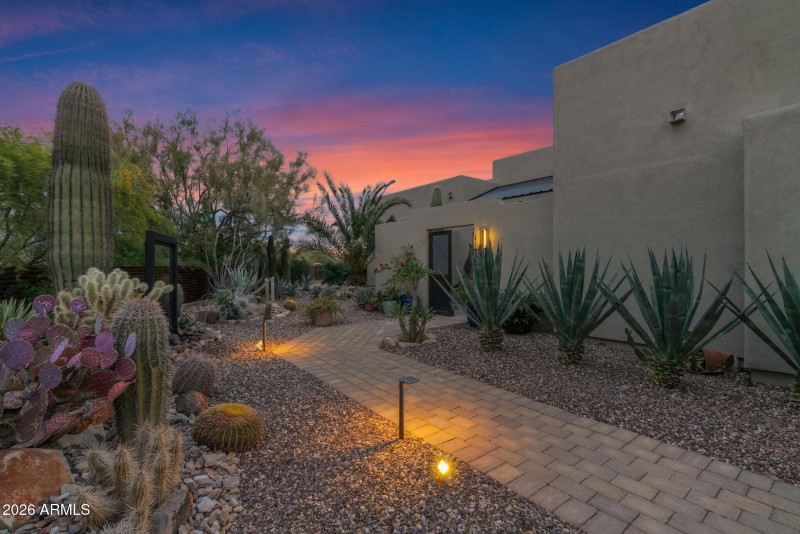 Front Courtyard Dusk 1