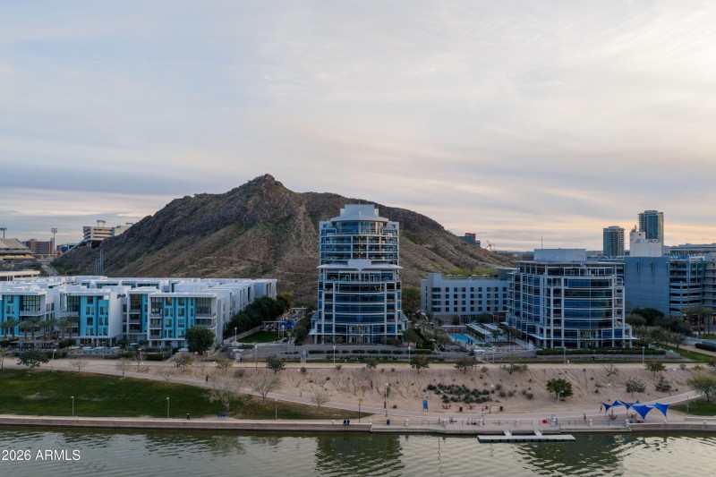 Iconic Building On The Lake
