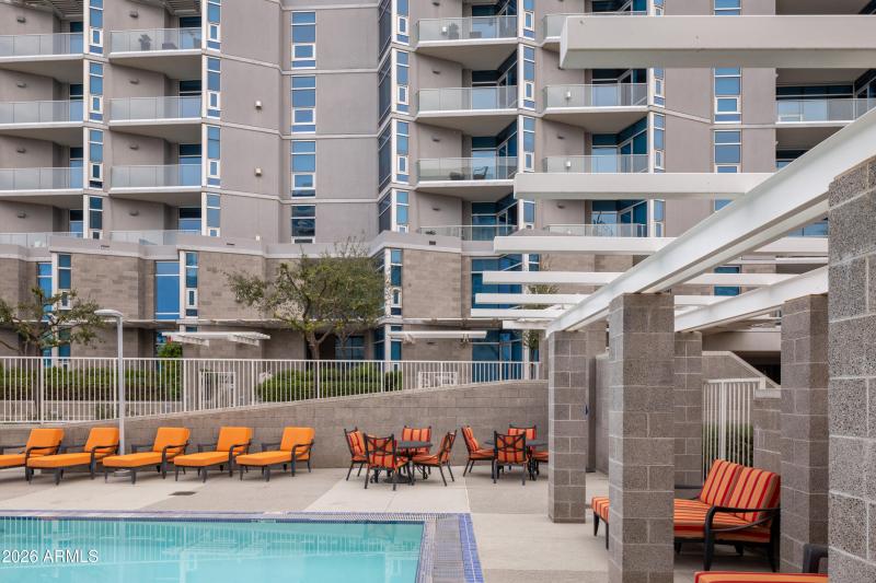 Plenty of seating around the pool