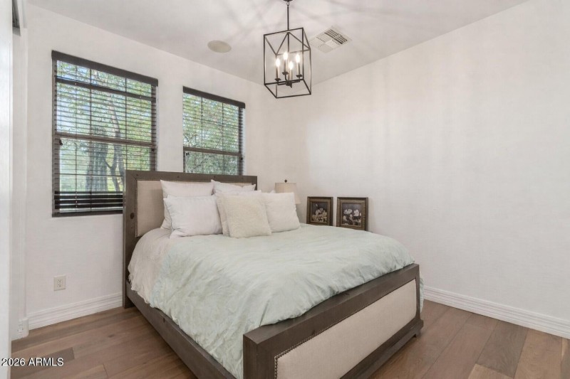 Cozy bedroom with natural light