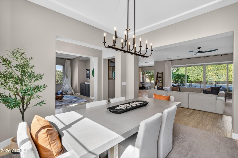 Dining Room View into Living Room