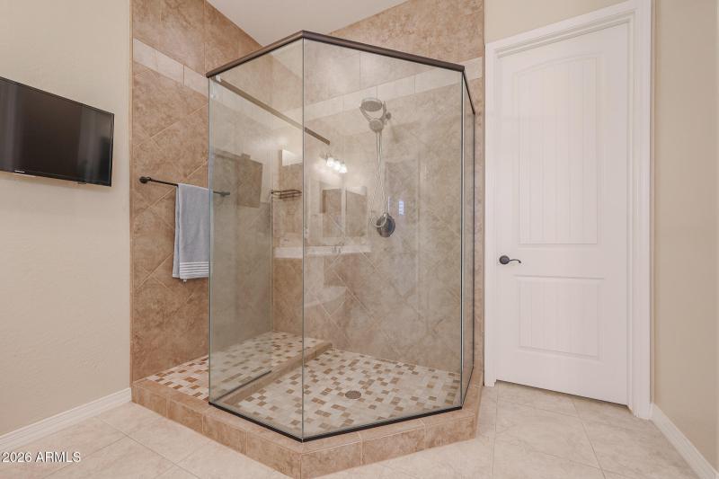 Walk-In Tiled Shower