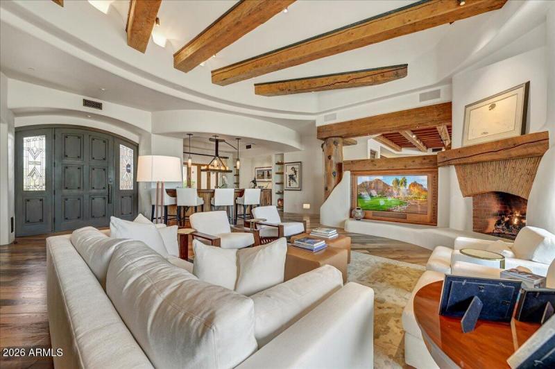 Living Room View to Foyer