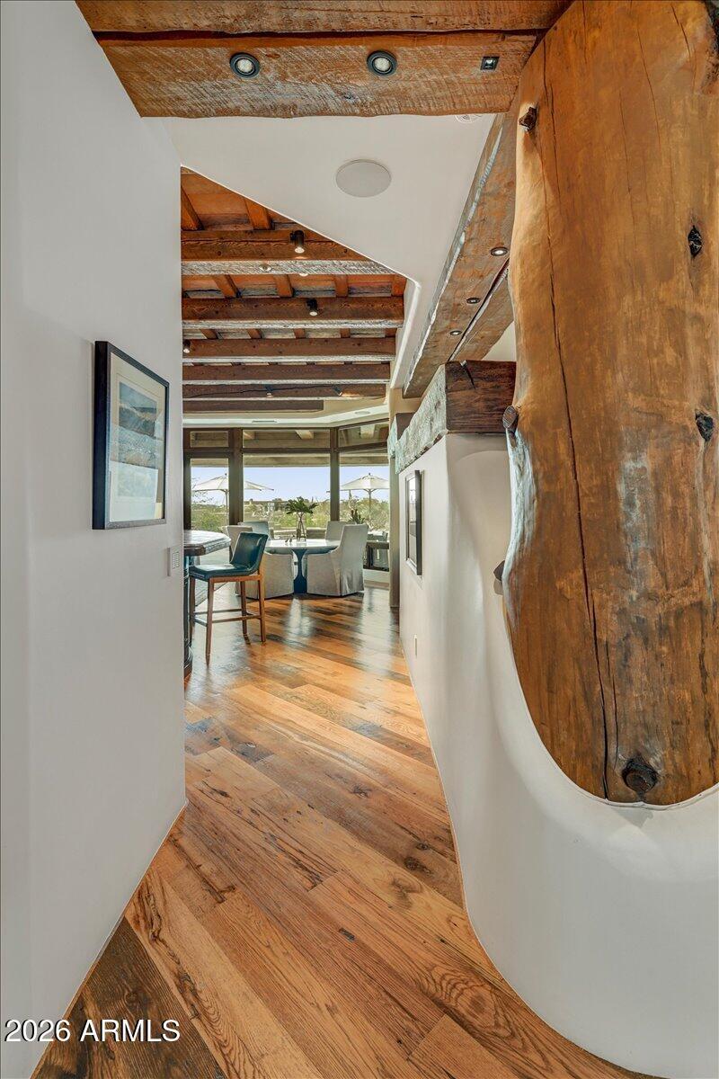 Post and Beam Kitchen Entry