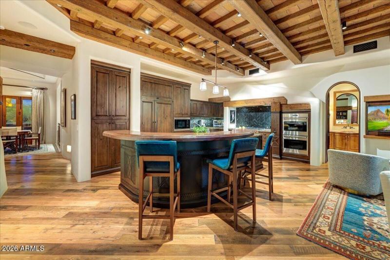 Kitchen View to Dining Room