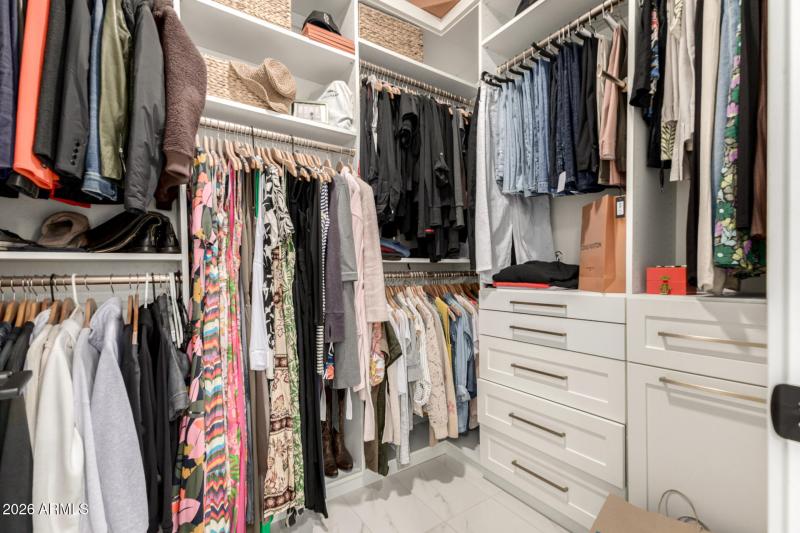 Primary Custom Closet (hers)