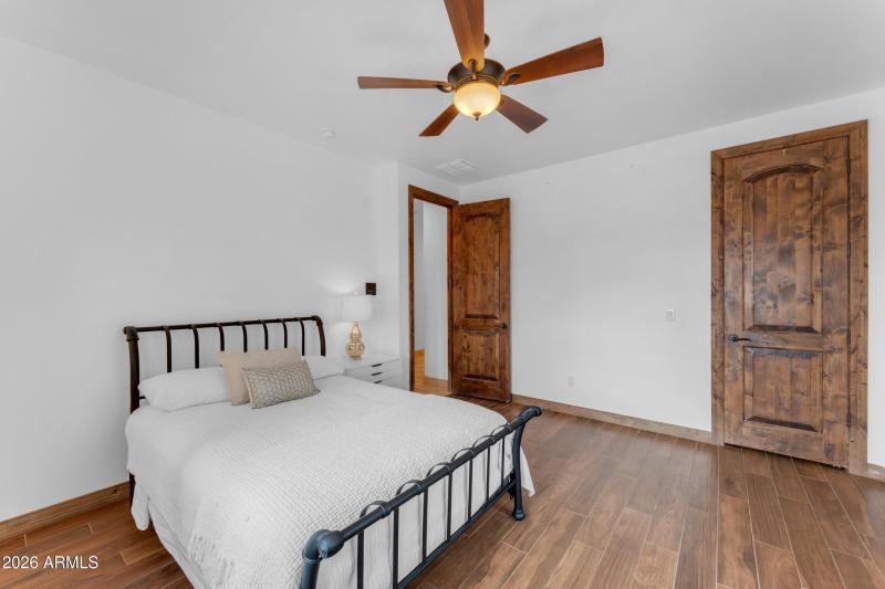 There are 3 guest bedrooms