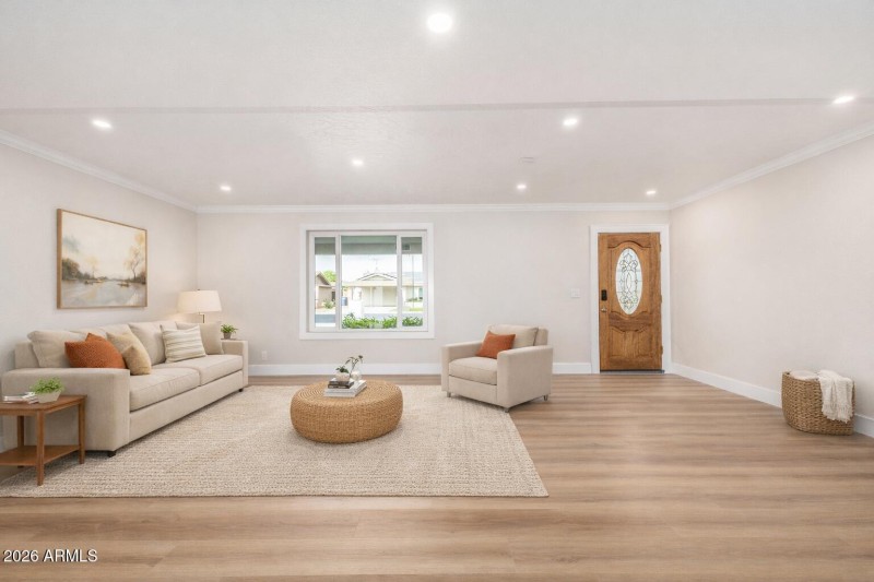 Living Room Virtual Staging - Fountain