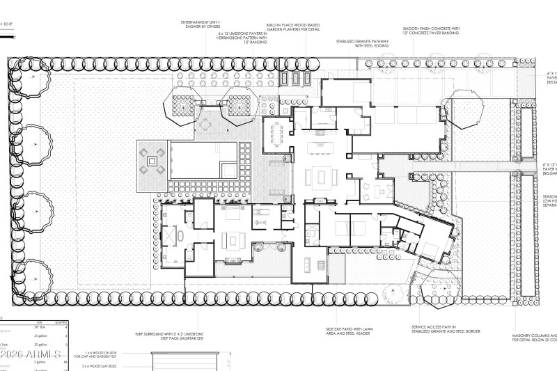 5903 E Lafayette Blvd - Landscape Plan 2