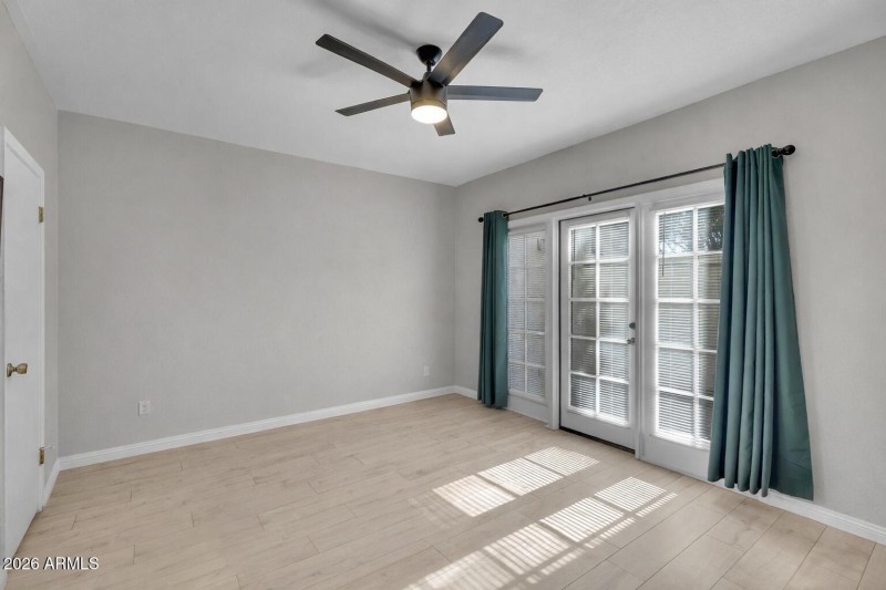 Empty Primary Bedroom