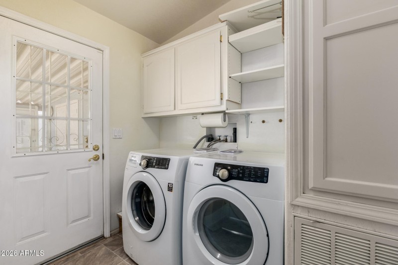 Laundry Room With New Washer/Dryer