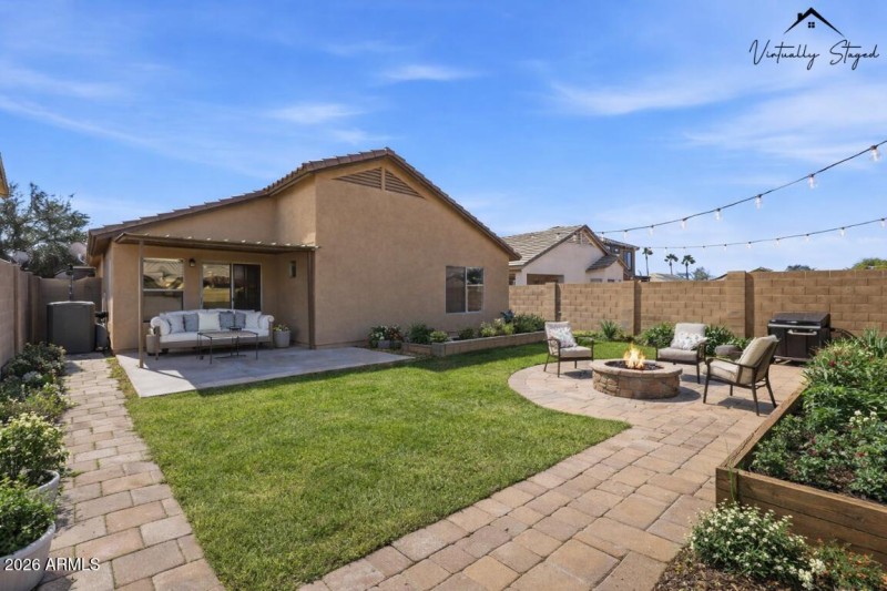 Backyard Virtually Staged