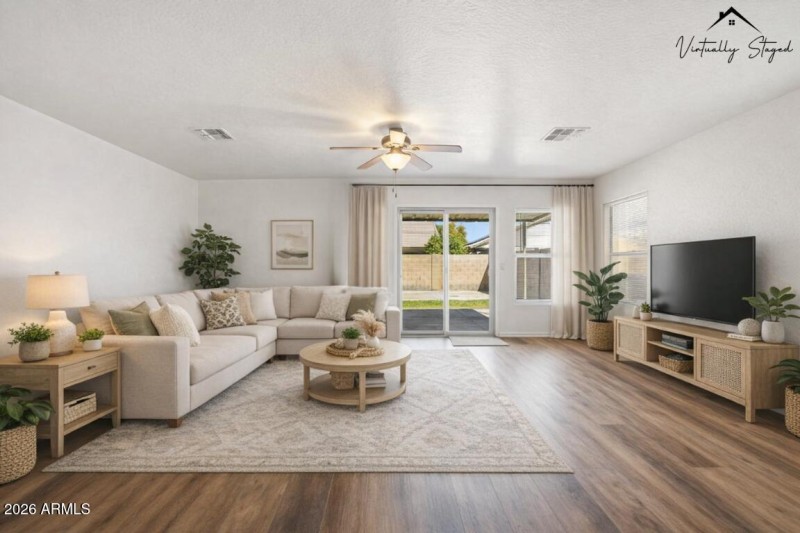 Living Room Virtually Staged