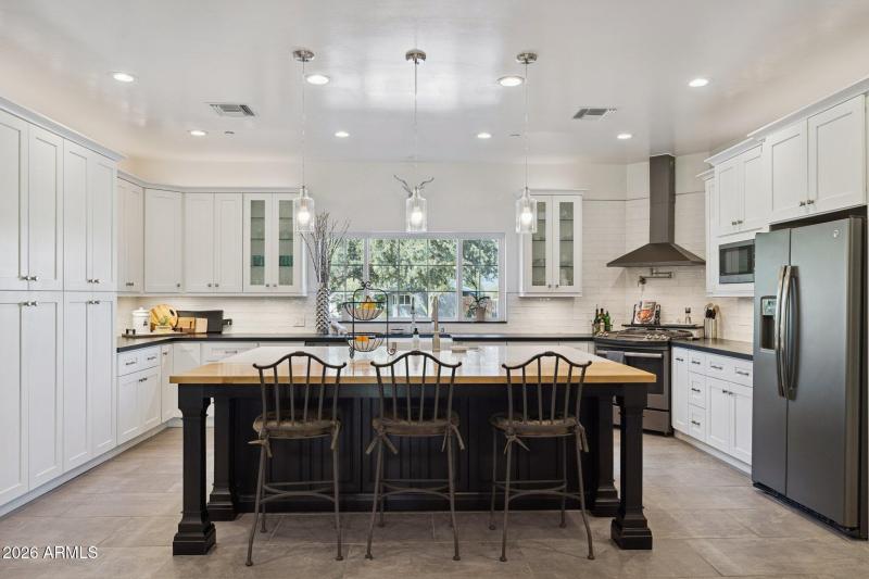Butcher Block breakfast bar