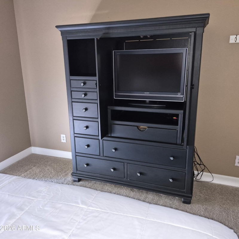 master bedroom tv with drawers