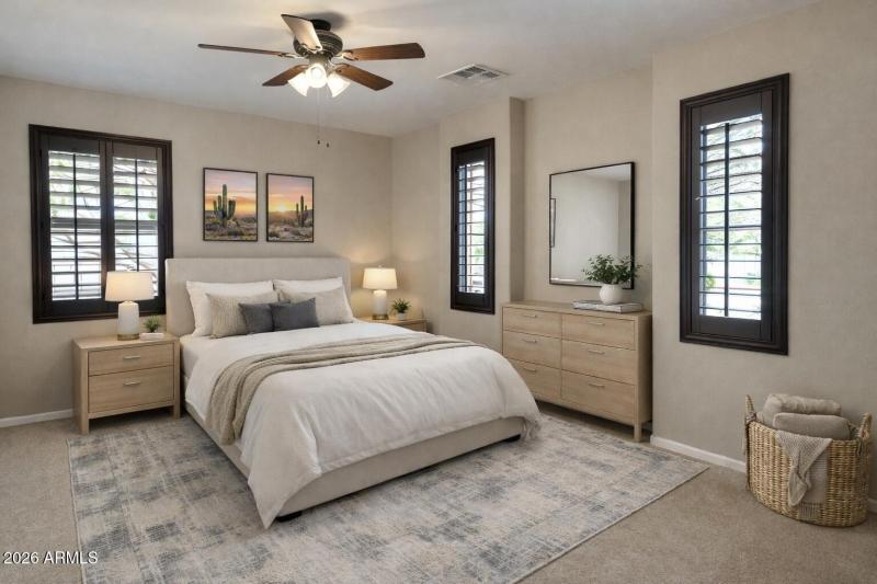 Spacious Front Bedroom Staged