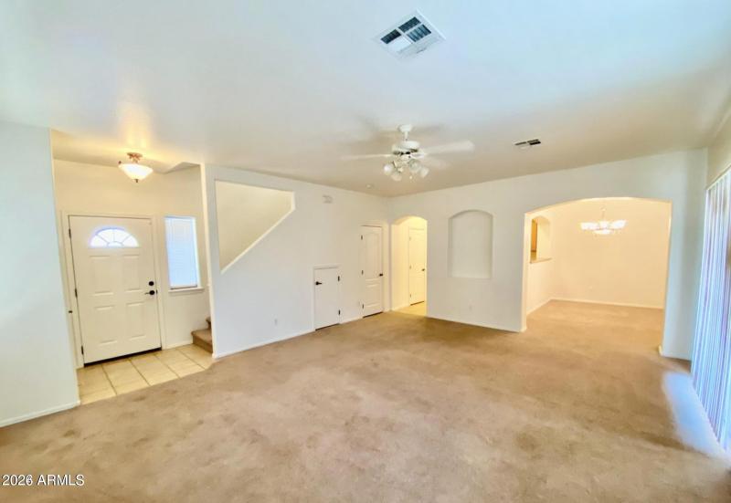 Spacious Open Living Room