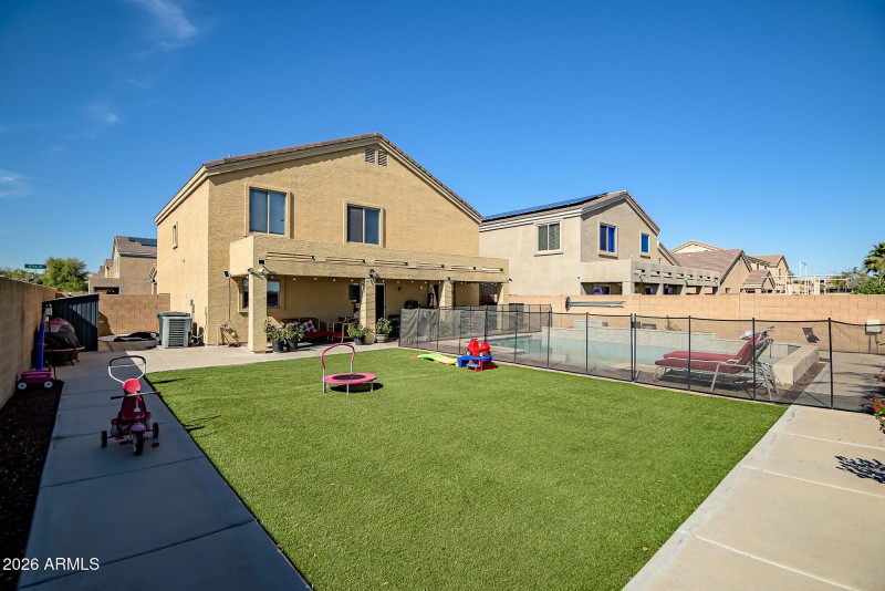Backyard - Huge Turf Area!
