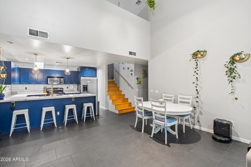 kitchen & dining to loft and primary