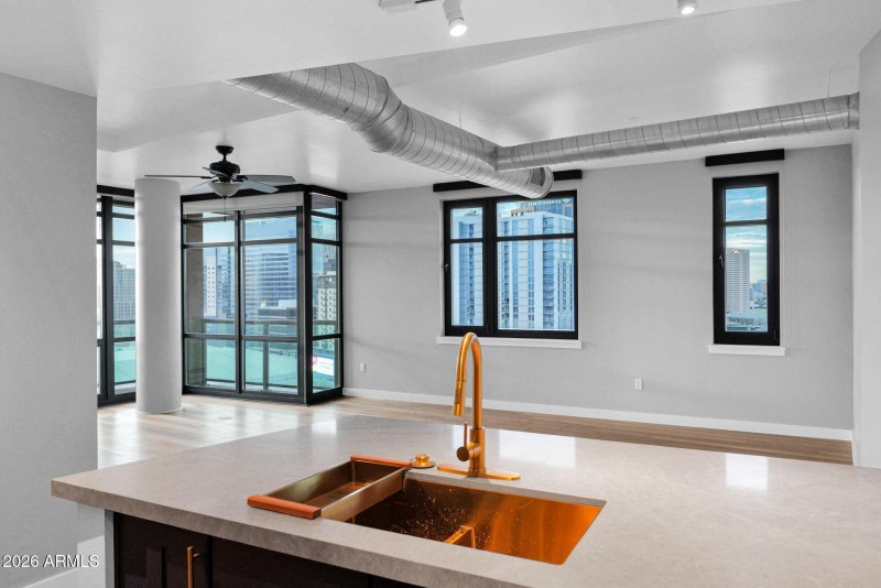 Kitchen to Living Area