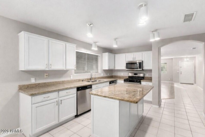 white kitchen fallen leaf update