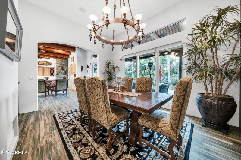 Dining W/ walkout to Patio