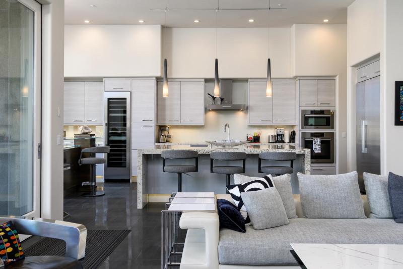 Kitchen open to Family Room