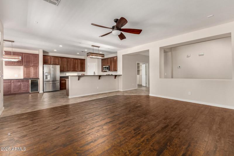 Greatroom & open kitchen