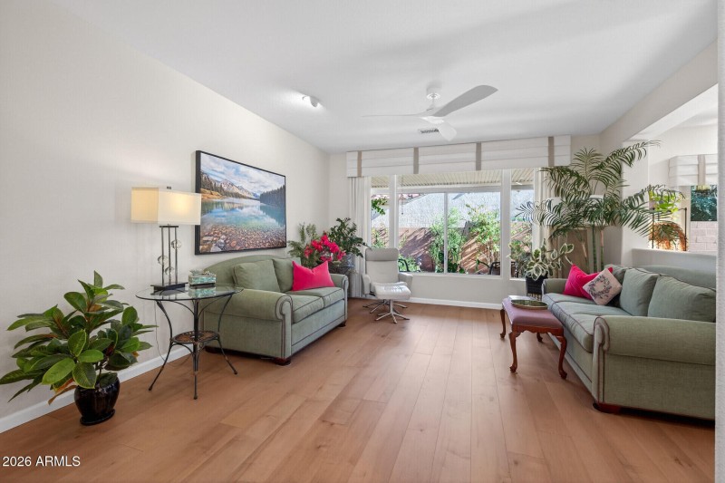 New ceiling fans and light fixtures