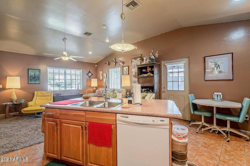 Ktchen looking to back door