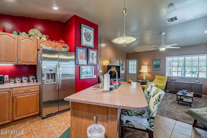 Kitchen looking to front door