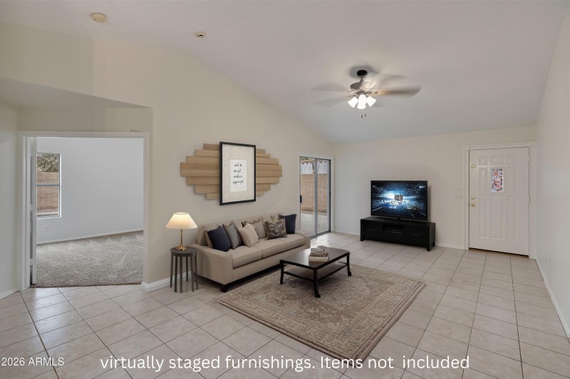 Photos may show staged furnishings. Item