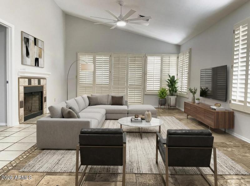 Great Room Virtual Staging