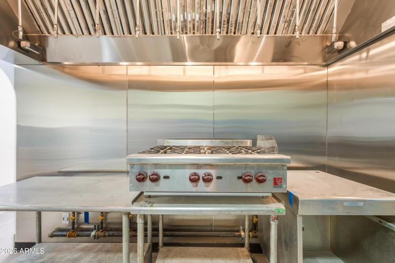 Gas Cooktop & 10' Hood with Fire Supress