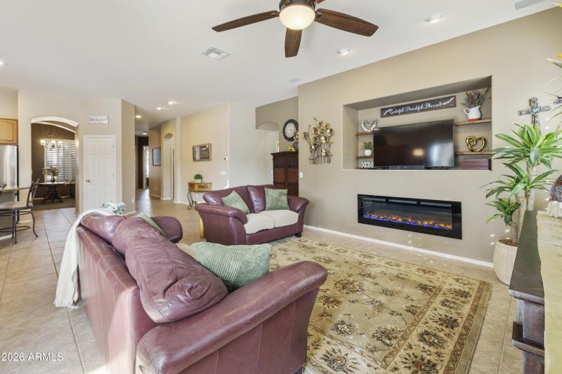 Fireplace focal point