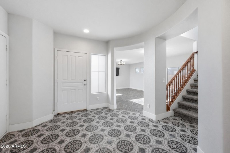 Grand light filled entry