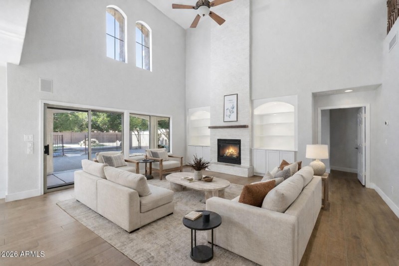 Bright family gathering space