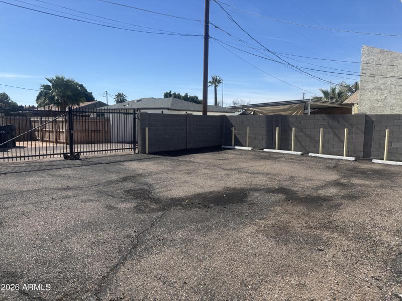 Enclosed Parking lot