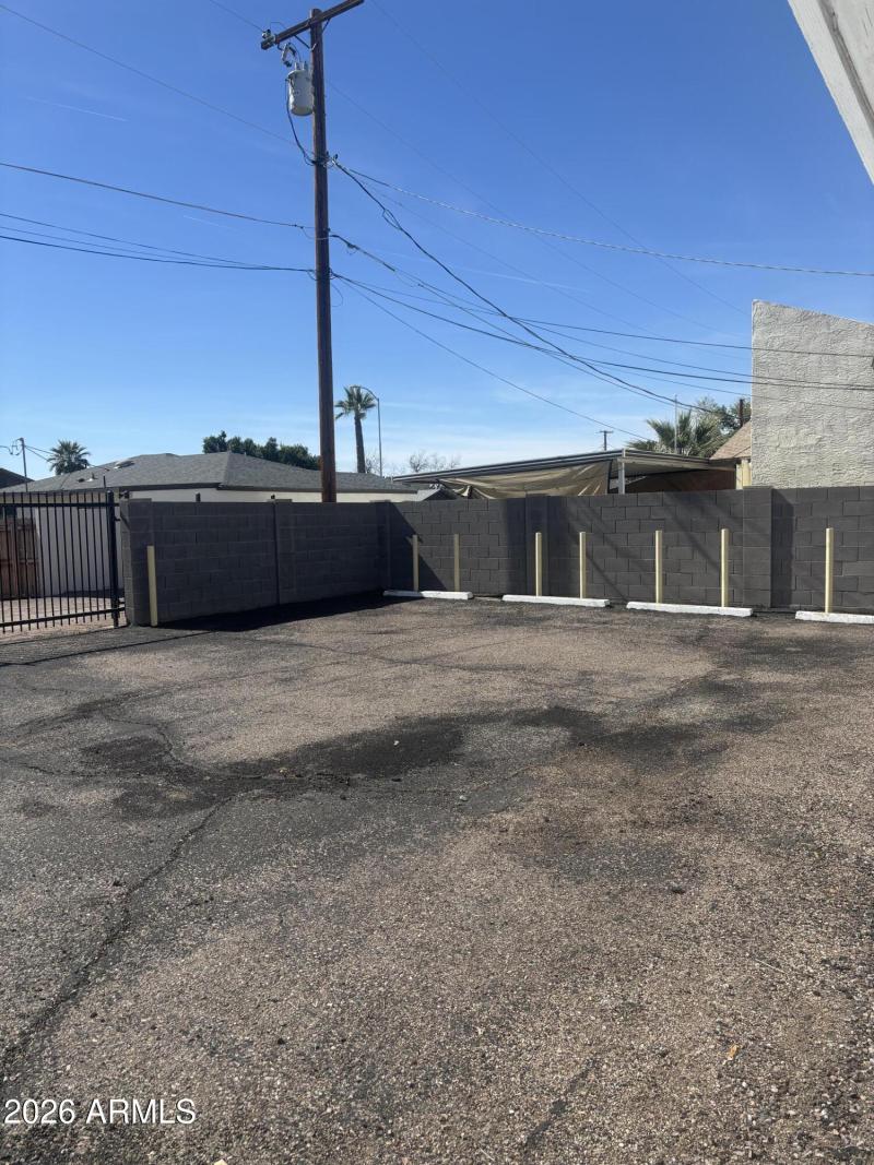 Enclosed Parking lot