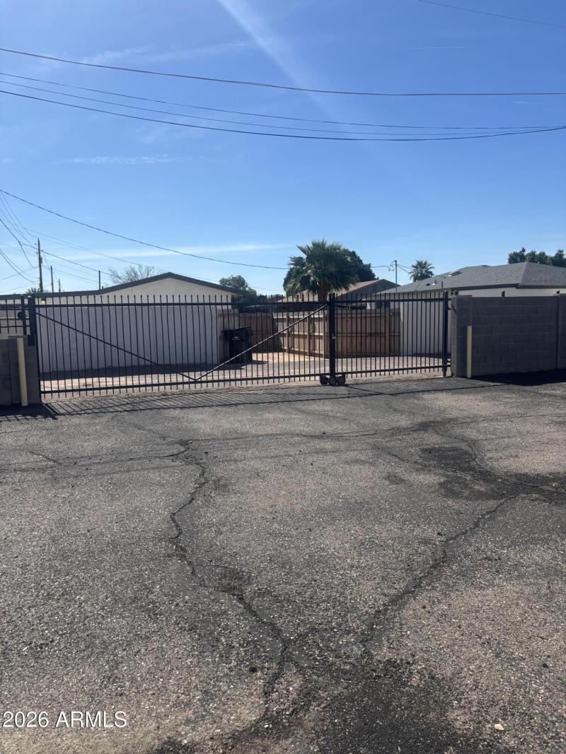 Enclosed parking lot