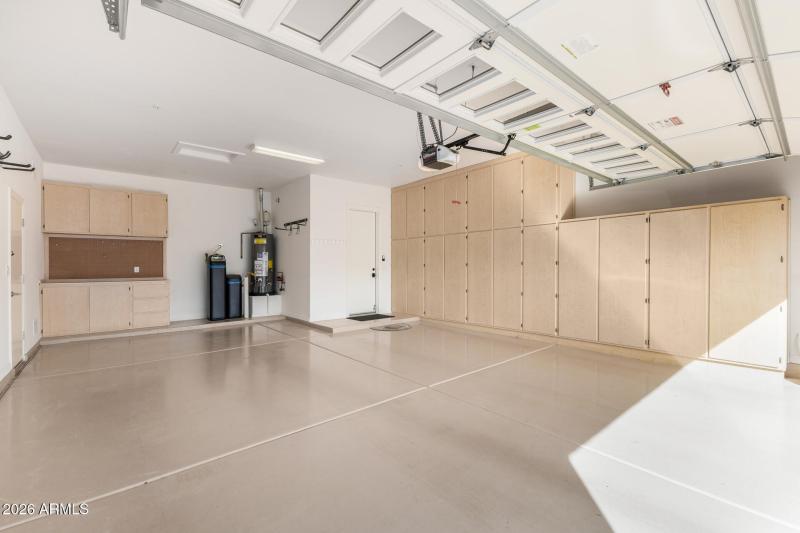 2-Car+ Garage w/Cabinets