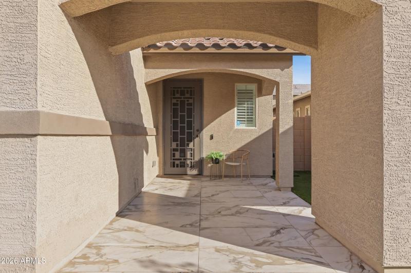 Spacious Front Portico