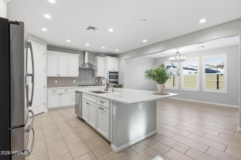 Open Kitchen with Backyard Access