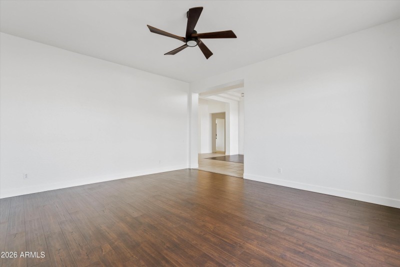 Front Living Room or Den, New Flooring