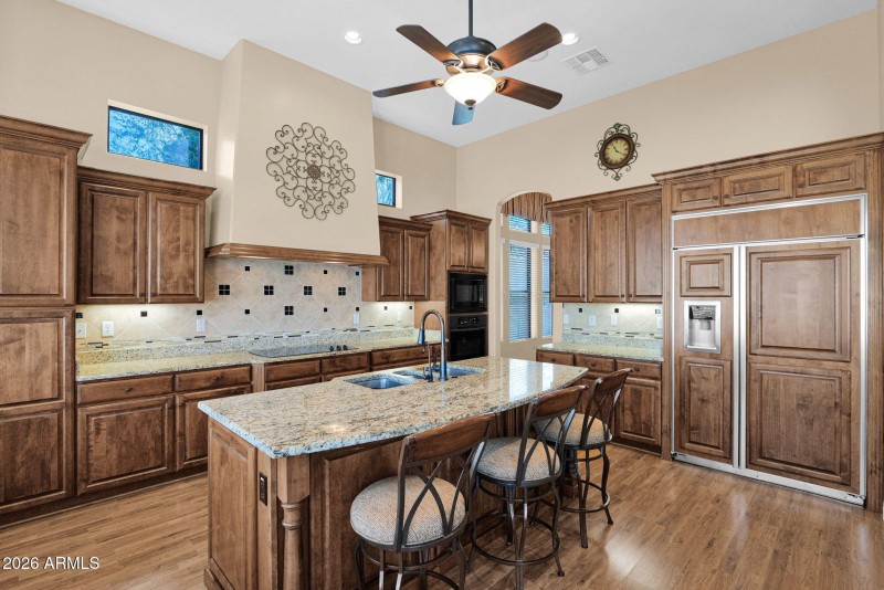 Upgraded Oakcraft alder wood cabinets