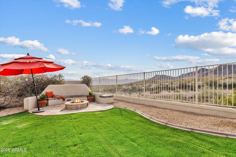 Cozy Fire pit Seating Area