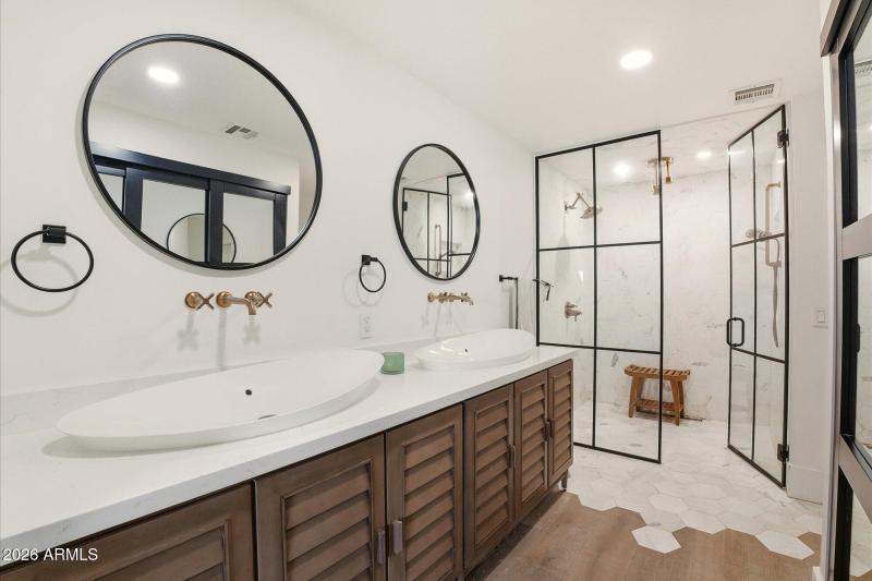 Primary Suite Bath-Vanities & Shower