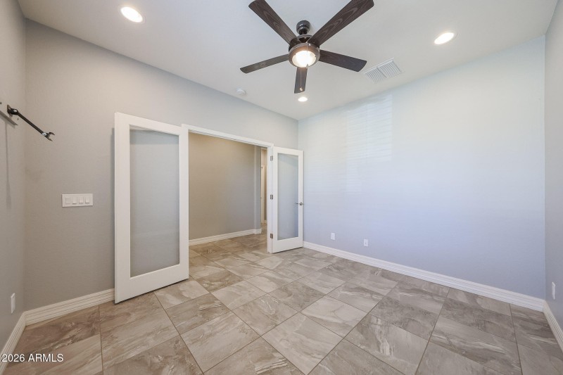 Den/Bonus Room with Double Doors