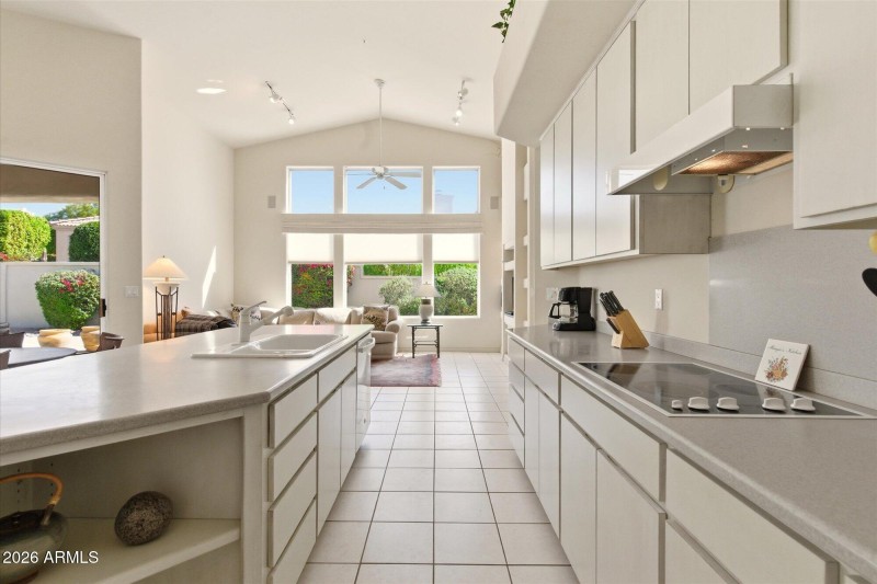 Kitchen open to family room