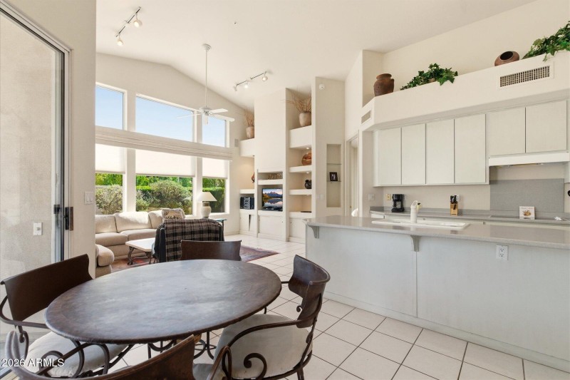 Kitchen open to family room